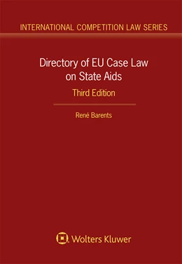 Abbildung von Barents | Directory of EU Case Law on State Aids | 3. Auflage | 2019 | beck-shop.de
