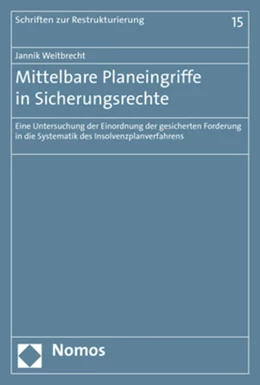 Abbildung von Weitbrecht | Mittelbare Planeingriffe in Sicherungsrechte | 1. Auflage | 2019 | 15 | beck-shop.de