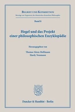 Abbildung von Hoffmann / Neumann | Hegel und das Projekt einer philosophischen Enzyklopädie | 1. Auflage | 2019 | beck-shop.de