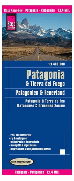 Abbildung von Peter Rump | Reise Know-How Landkarte Patagonien, Feuerland / Patagonia, Tierra del Fuego (1:1.400.000) | 2. Auflage | 2022 | beck-shop.de
