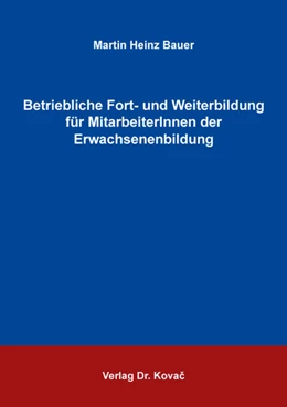 Abbildung von Bauer | Betriebliche Fort- und Weiterbildung für MitarbeiterInnen der Erwachsenenbildung | 1. Auflage | 2019 | 27 | beck-shop.de