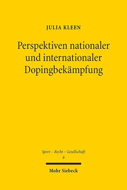 Abbildung von Kleen | Perspektiven nationaler und internationaler Dopingbekämpfung | 1. Auflage | 2019 | beck-shop.de