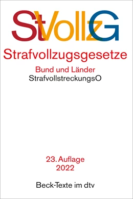 Abbildung von Strafvollzugsgesetze: StVollzG | 23. Auflage | 2022 | 5523 | beck-shop.de