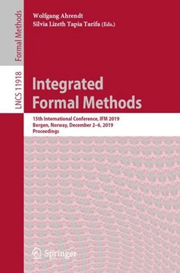 Abbildung von Ahrendt / Tapia Tarifa | Integrated Formal Methods | 1. Auflage | 2019 | beck-shop.de