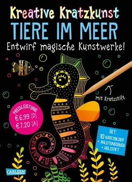 Abbildung von Poitier | Kreative Kratzkunst: Tiere im Meer: Set mit 10 Kratzbildern, Anleitungsbuch und Holzstift | 1. Auflage | 2020 | beck-shop.de