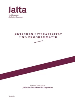 Abbildung von Banki / Breyger | Zwischen Literarizität und Programmatik - Jüdische Literaturen der Gegenwart | 1. Auflage | 2019 | beck-shop.de