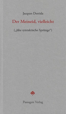 Abbildung von Derrida | Der Meineid, vielleicht | 1. Auflage | 2020 | beck-shop.de