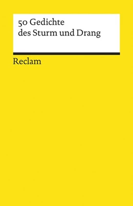 Abbildung von Luserke-Jaqui | 50 Gedichte des Sturm und Drang | 1. Auflage | 2020 | beck-shop.de