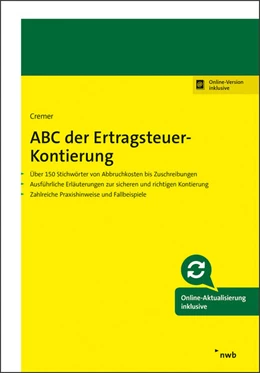 Abbildung von Cremer | ABC der Ertragsteuer-Kontierung (Online Version) | 1. Auflage | 2019 | beck-shop.de