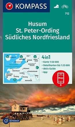 Abbildung von KOMPASS-Karten GmbH | KOMPASS Wanderkarte 712 Husum, St. Peter-Ording, Südliches Nordfriesland 1:50.000 | 1. Auflage | 2020 | beck-shop.de