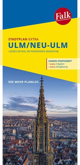 Abbildung von Falk Stadtplan Extra Ulm, Neu-Ulm 1:20 000 | 14. Auflage | 2020 | beck-shop.de