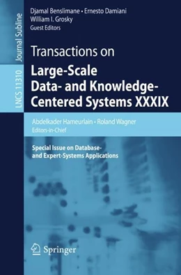 Abbildung von Hameurlain / Wagner | Transactions on Large-Scale Data- and Knowledge-Centered Systems XXXIX | 1. Auflage | 2018 | beck-shop.de