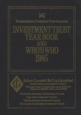 Abbildung von Na | Investment Trust Year Book & Who's Who 1985 | 1. Auflage | 2015 | beck-shop.de