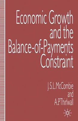 Abbildung von McCombie / Thirlwall | Economic Growth and the Balance-of-Payments Constraint | 1. Auflage | 2016 | beck-shop.de
