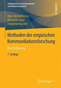 Abbildung von Brosius / Haas | Methoden der empirischen Kommunikationsforschung | 7. Auflage | 2015 | beck-shop.de