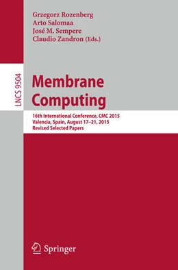 Abbildung von Rozenberg / Salomaa | Membrane Computing | 1. Auflage | 2015 | beck-shop.de