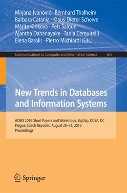Abbildung von Ivanovic / Thalheim | New Trends in Databases and Information Systems | 1. Auflage | 2016 | beck-shop.de