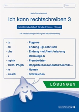 Abbildung von Langhans | Ich kann rechtschreiben 3 - Lösungen - Schülerarbeitsheft für die 2. bis 4. Klasse | 1. Auflage | 2019 | beck-shop.de