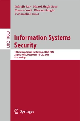 Abbildung von Ray / Gaur | Information Systems Security | 1. Auflage | 2016 | beck-shop.de