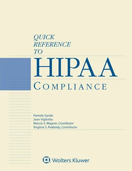 Abbildung von Sande / Vigliotta | Quick Reference to HIPAA Compliance | 1. Auflage | 2019 | beck-shop.de