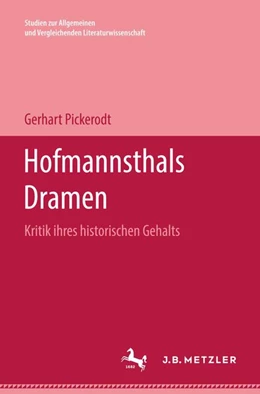 Abbildung von Pickerodt | Hofmannsthals Dramen | 1. Auflage | 2017 | beck-shop.de