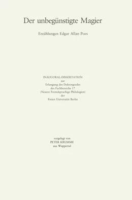 Abbildung von Lämmert / Reichert | Der unbegünstigte Magier | 1. Auflage | 2017 | beck-shop.de