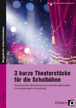 Abbildung von Kuzmanovska / Schröder | 3 kurze Theaterstücke für die Schulbühne | 1. Auflage | 2020 | beck-shop.de