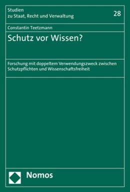 Abbildung von Teetzmann | Schutz vor Wissen? | 1. Auflage | 2020 | beck-shop.de