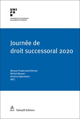 Abbildung von Pradervand-Kernen / Mooser | Journée de droit successoral 2020 | 1. Auflage | 2020 | beck-shop.de