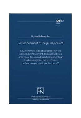 Abbildung von Dupasquier | Le financement d'une jeune société | 1. Auflage | 2020 | beck-shop.de