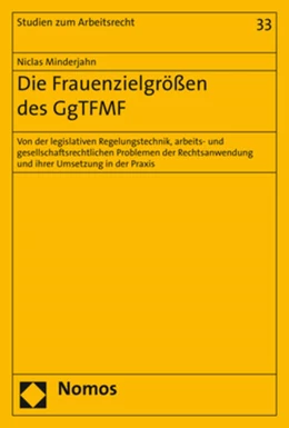 Abbildung von Minderjahn | Die Frauenzielgrößen des GgTFMF | 1. Auflage | 2020 | 33 | beck-shop.de