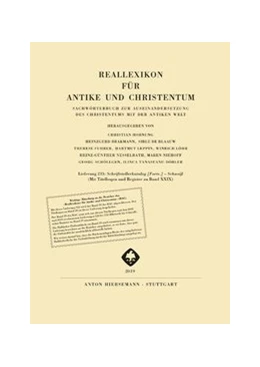 Abbildung von Brakmann / de Blaauw | Reallexikon für Antike und Christentum | 1. Auflage | 2020 | beck-shop.de