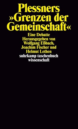 Abbildung von Eßbach / Eßbach | Plessners »Grenzen der Gemeinschaft« | 1. Auflage | 2002 | 1541 | beck-shop.de