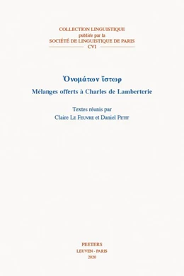 Abbildung von Onomatôn Histôr | 1. Auflage | 2020 | Volume 106 | beck-shop.de