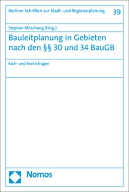 Abbildung von Mitschang | Bauleitplanung in Gebieten nach den §§ 30 und 34 BauGB | 1. Auflage | 2020 | 39 | beck-shop.de