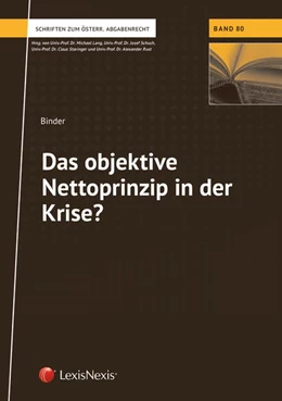 Abbildung von Binder | Das objektive Nettoprinzip in der Krise? | 1. Auflage | 2018 | beck-shop.de