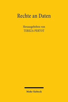 Abbildung von Pertot / Schmidt-Kessel | Rechte an Daten | 1. Auflage | 2020 | beck-shop.de