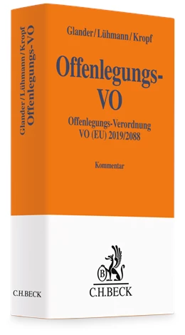 Abbildung von Glander / Lühmann | Offenlegungs-VO | 1. Auflage | 2024 | beck-shop.de