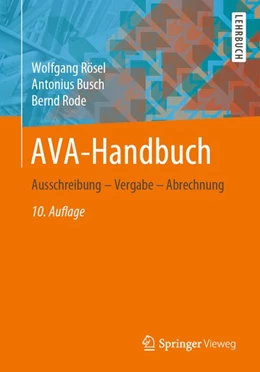 Abbildung von Rösel / Busch | AVA-Handbuch | 10. Auflage | 2020 | beck-shop.de