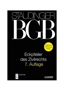 Abbildung von von Staudinger | J. von Staudingers Kommentar zum Bürgerlichen Gesetzbuch: Staudinger BGB - Ergänzungsbände + Einstiegspakete, Ergänzungsband: Eckpfeiler des Zivilrechts
 | 7. Auflage | 2020 | beck-shop.de