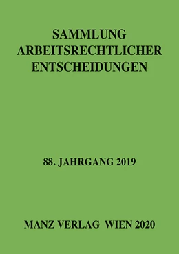 Abbildung von Weiß | Sammlung arbeitsrechtlicher Entscheidungen | 1. Auflage | 2020 | beck-shop.de