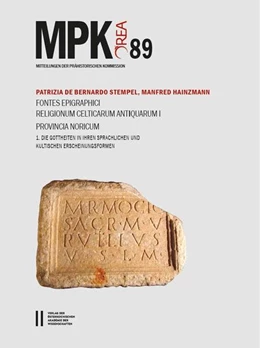 Abbildung von De Bernardo Stempel / Hainzmann | Fontes Epigraphici Religionum Celticarum Antiquarum I. Provincia Noricum | 1. Auflage | 2020 | 89 | beck-shop.de