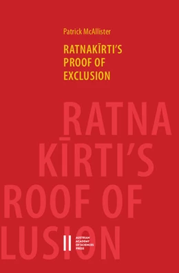 Abbildung von McAllister | Ratnakirti's Proof of Exclusion | 1. Auflage | 2020 | 898 | beck-shop.de