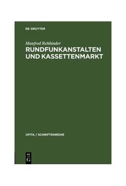 Abbildung von Rehbinder | Rundfunkanstalten und Kassettenmarkt | 1. Auflage | 1972 | 42 | beck-shop.de