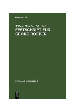 Abbildung von Herschel / Klein | Festschrift für Georg Roeber | 1. Auflage | 1973 | 46 | beck-shop.de