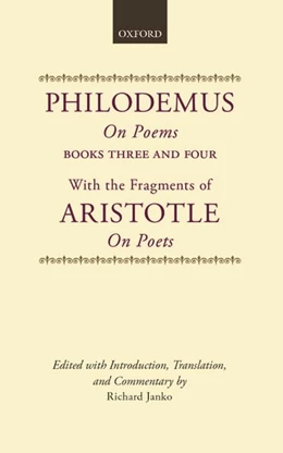 Abbildung von Janko | Philodemus, On Poems, Books 3-4 | 1. Auflage | 2020 | beck-shop.de