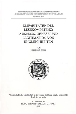Abbildung von Gold | Disparitäten der Lesekompetenz: Ausmaß, Genese und Legitimation von Ungleichheiten | 1. Auflage | 2020 | beck-shop.de