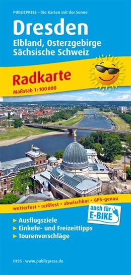 Abbildung von Radwanderkarte Dresden - Elbland, Osterzgebirge, Sächsische Schweiz 1 : 100 000 | 7. Auflage | 2019 | beck-shop.de
