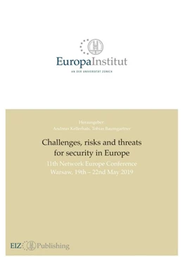 Abbildung von Kellerhals / Baumgartner | Challenges, risks and threats for security in Europe | 1. Auflage | 2019 | beck-shop.de