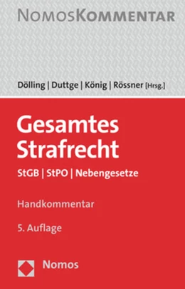 Abbildung von Dölling / Duttge | Gesamtes Strafrecht | 5. Auflage | 2022 | beck-shop.de